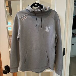 Gray SEC Dry Fit Material Hoodie